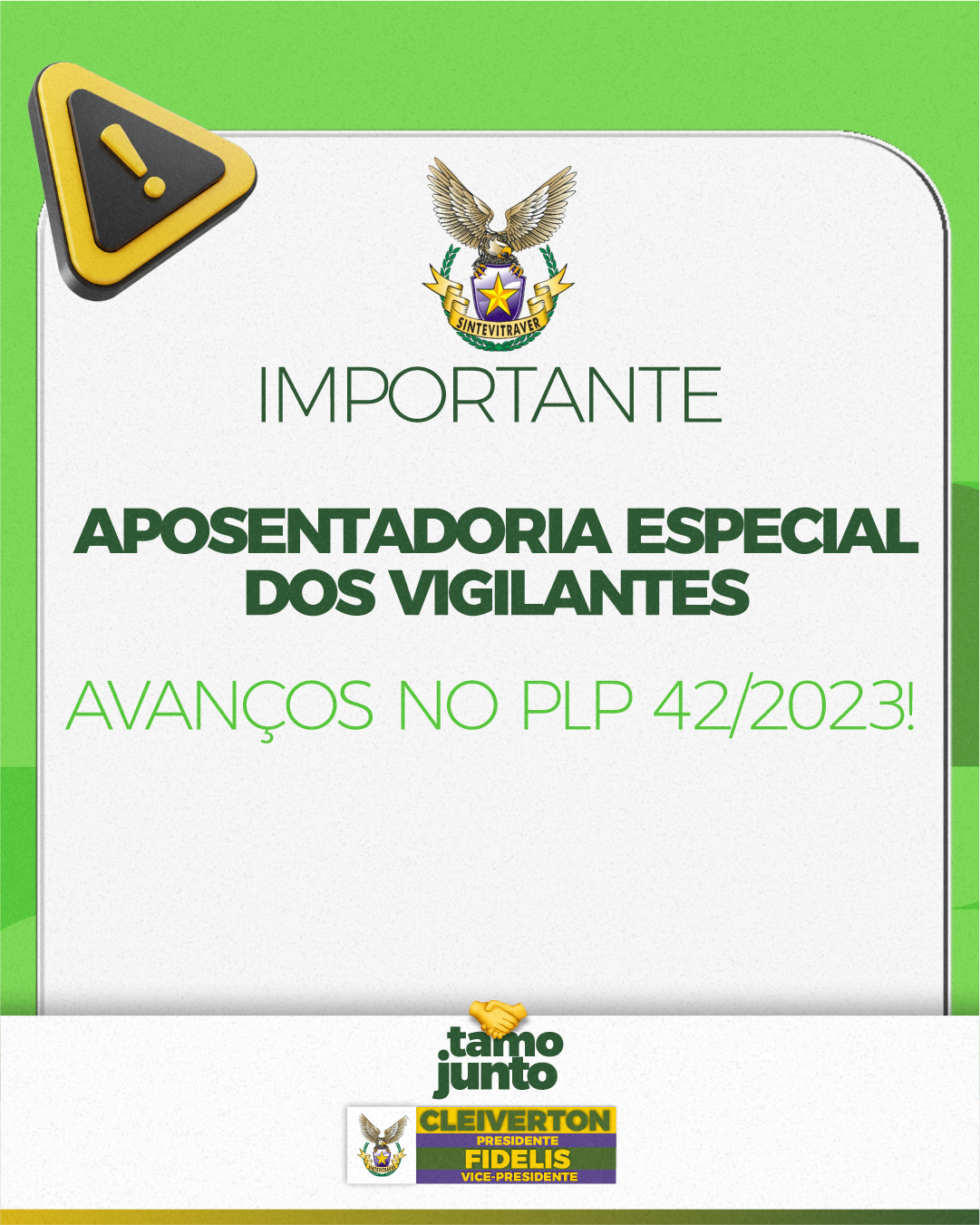 Aposentadoria especial dos vigilantes avança na Câmara dos Deputados: relator apresenta parecer favorável ao PLP 42/2023