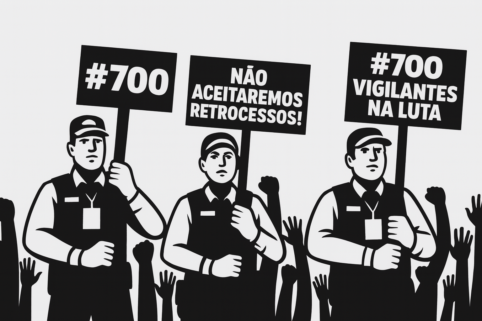Vigilantes cobram respeito: 700 trabalhadores podem perder seus empregos