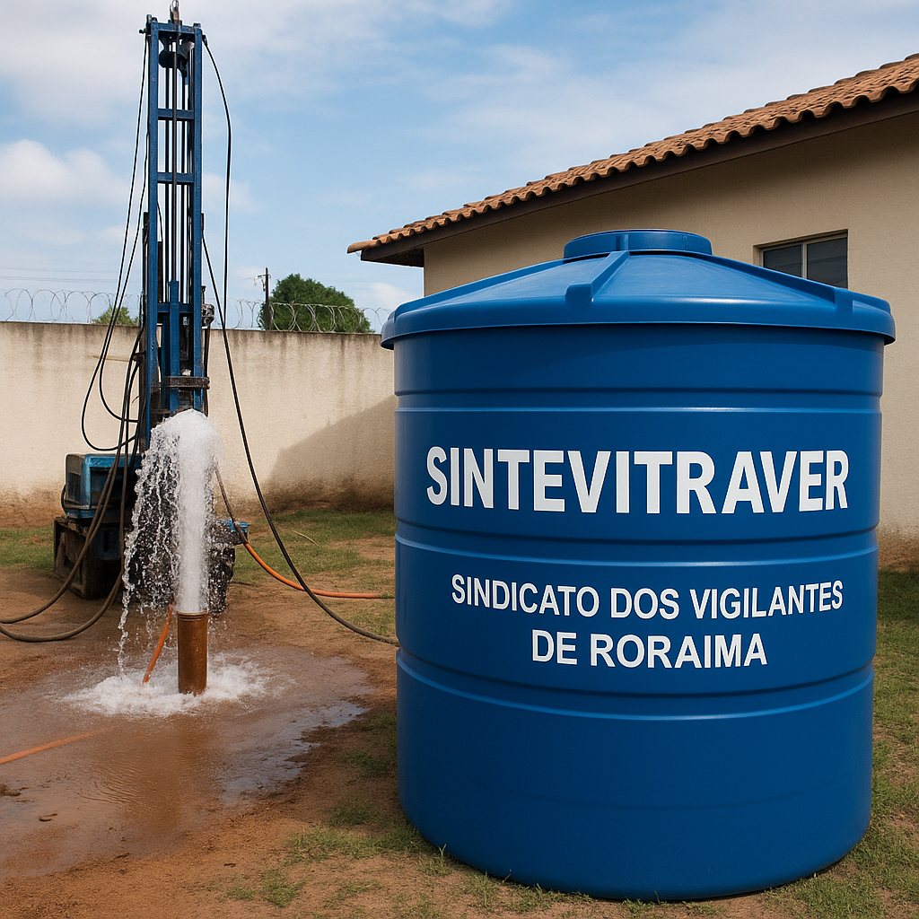 SINTEVITRAVER investe em poço artesiano e caixa d’água para melhorar a estrutura da sede