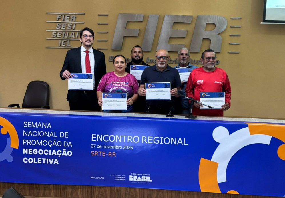 SINTEVITRAVER marca presença na Semana Nacional de Promoção da Negociação Coletiva em Roraima